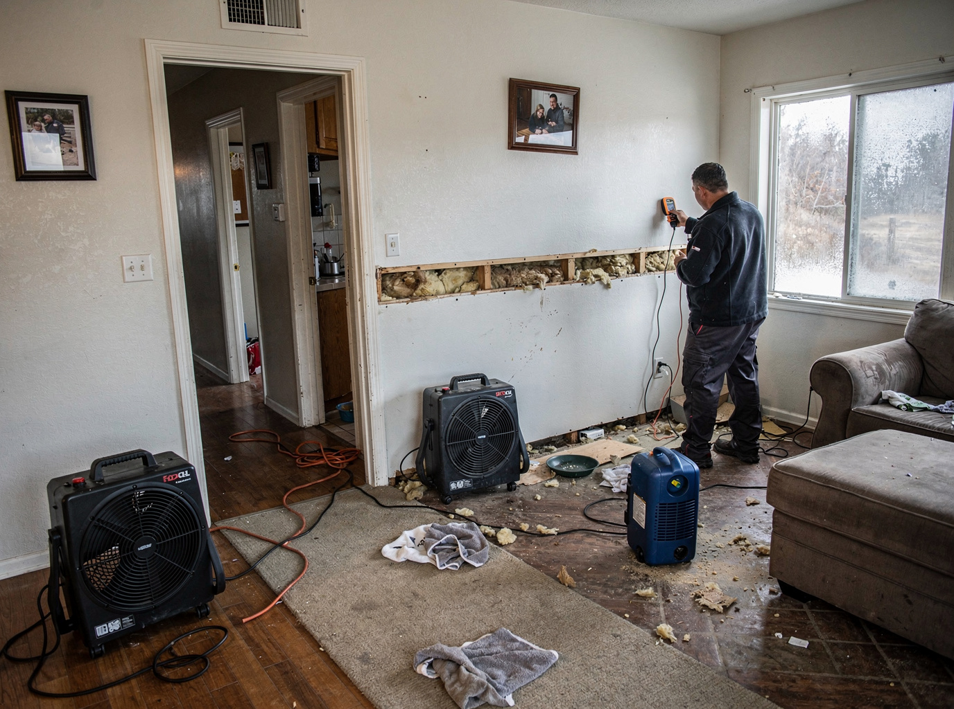 Drying Out a Home After a Pipe Burst in Cold Weather