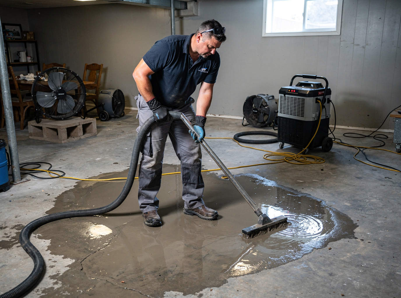 Basement flood cleanup in Pinon Hills