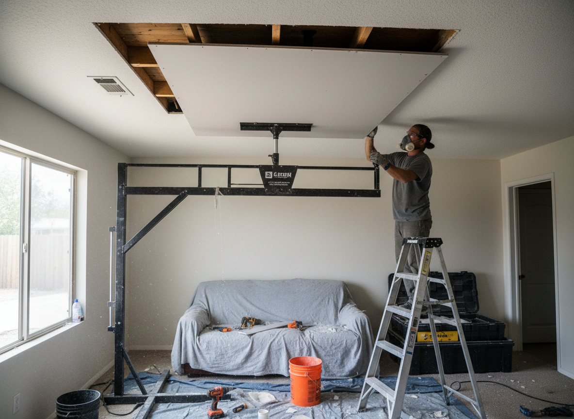 Ceiling water damage repair in Pinon Hills