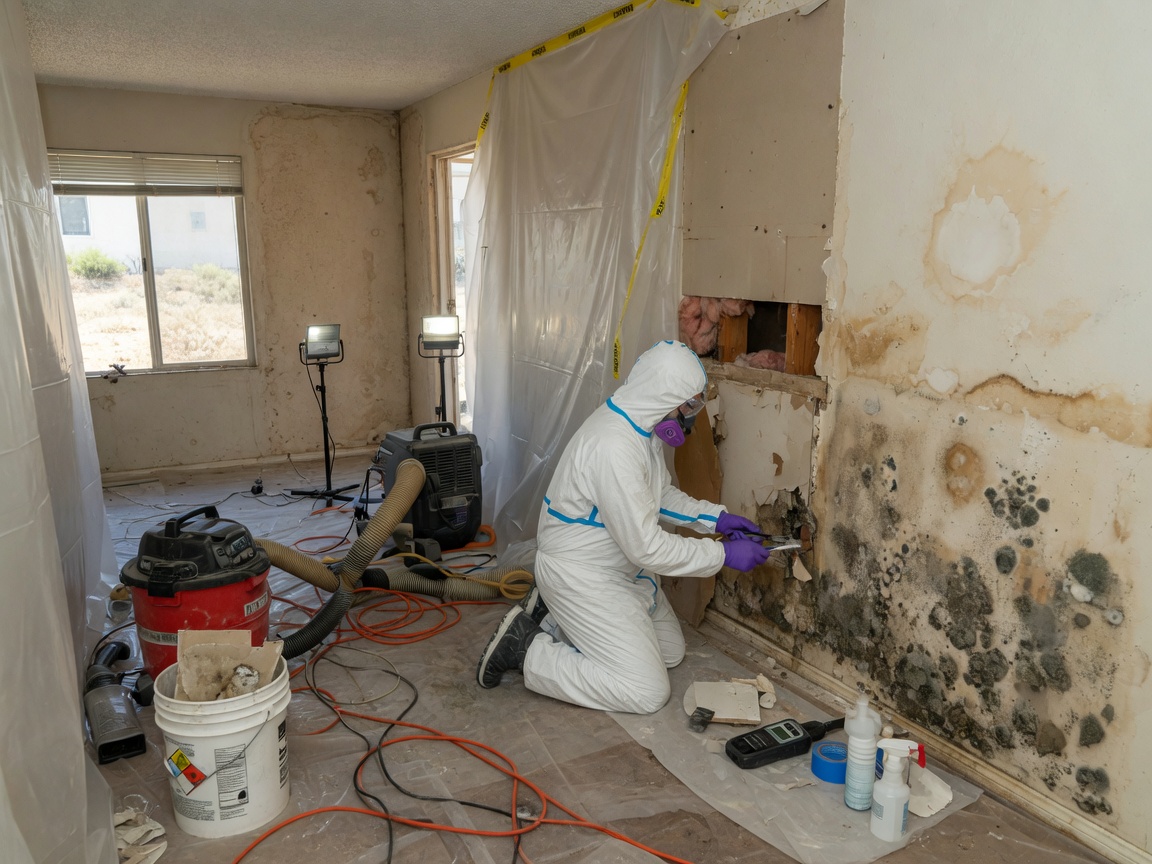 Mold remediation after water damage in Pinon Hills