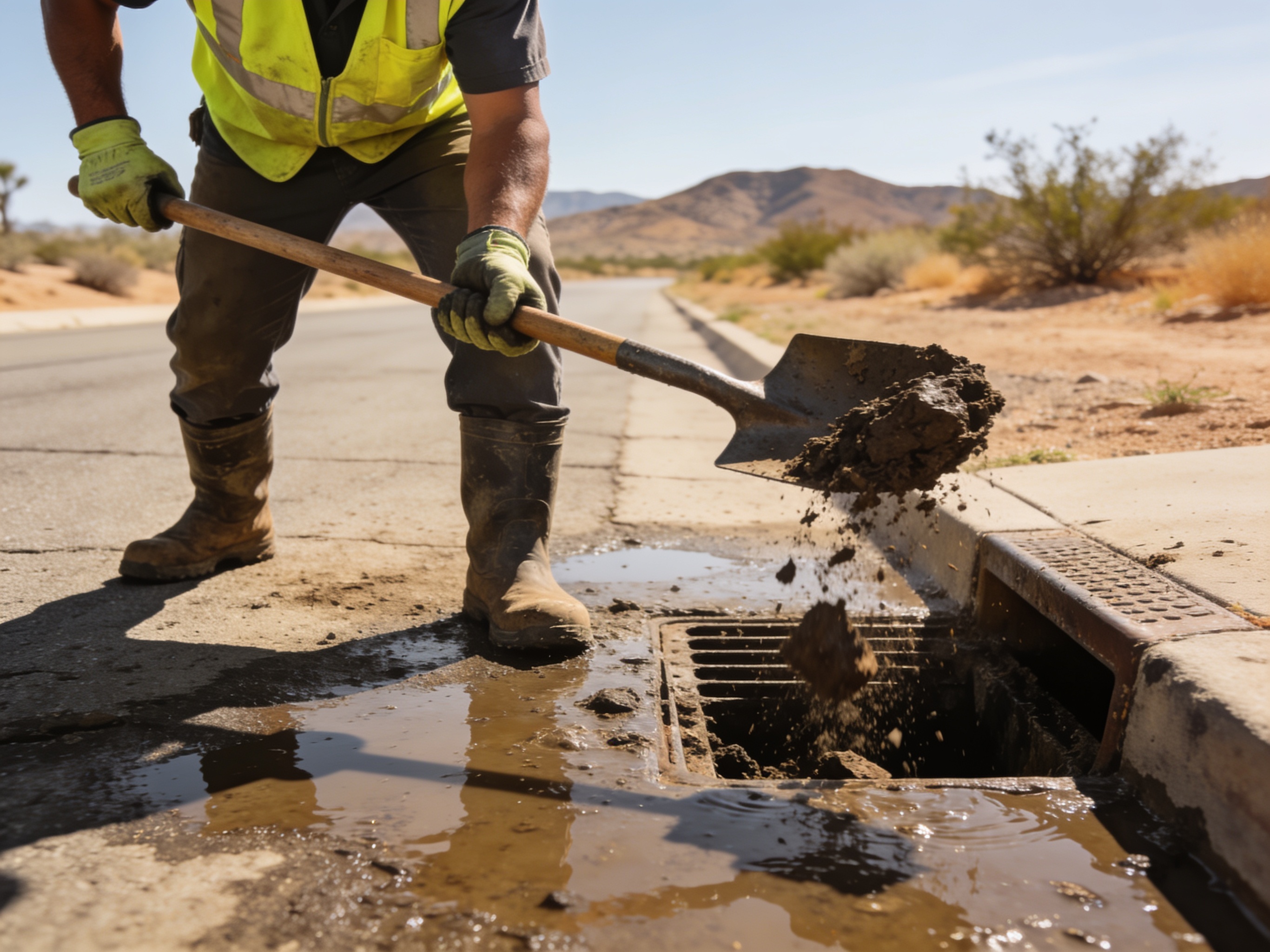 sewage cleanup in Pinon Hills